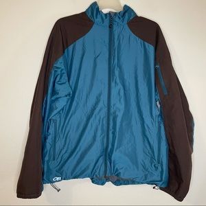 Outdoor Research Fleece Lined Rain Jacket Full Zip